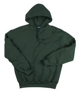1254 Badger Adult Blended Hooded Sweatshirt Forest Green