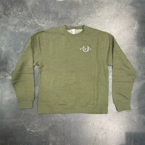 561 Sweatshirt Crewneck Numeral Heather Olive/White