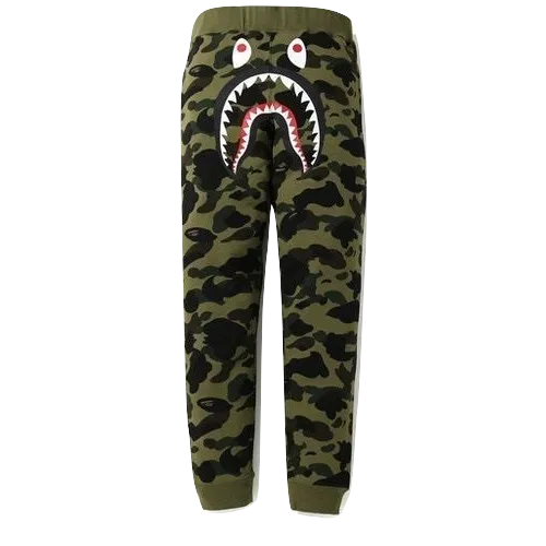A Bathing Ape 1st Camo Shark Slim Sweatpants - Green/Black