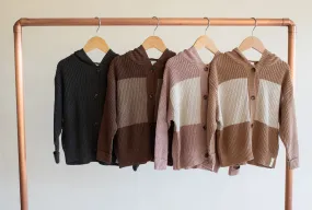 Adventure Awaits:  Kids Knit Button Cardigan