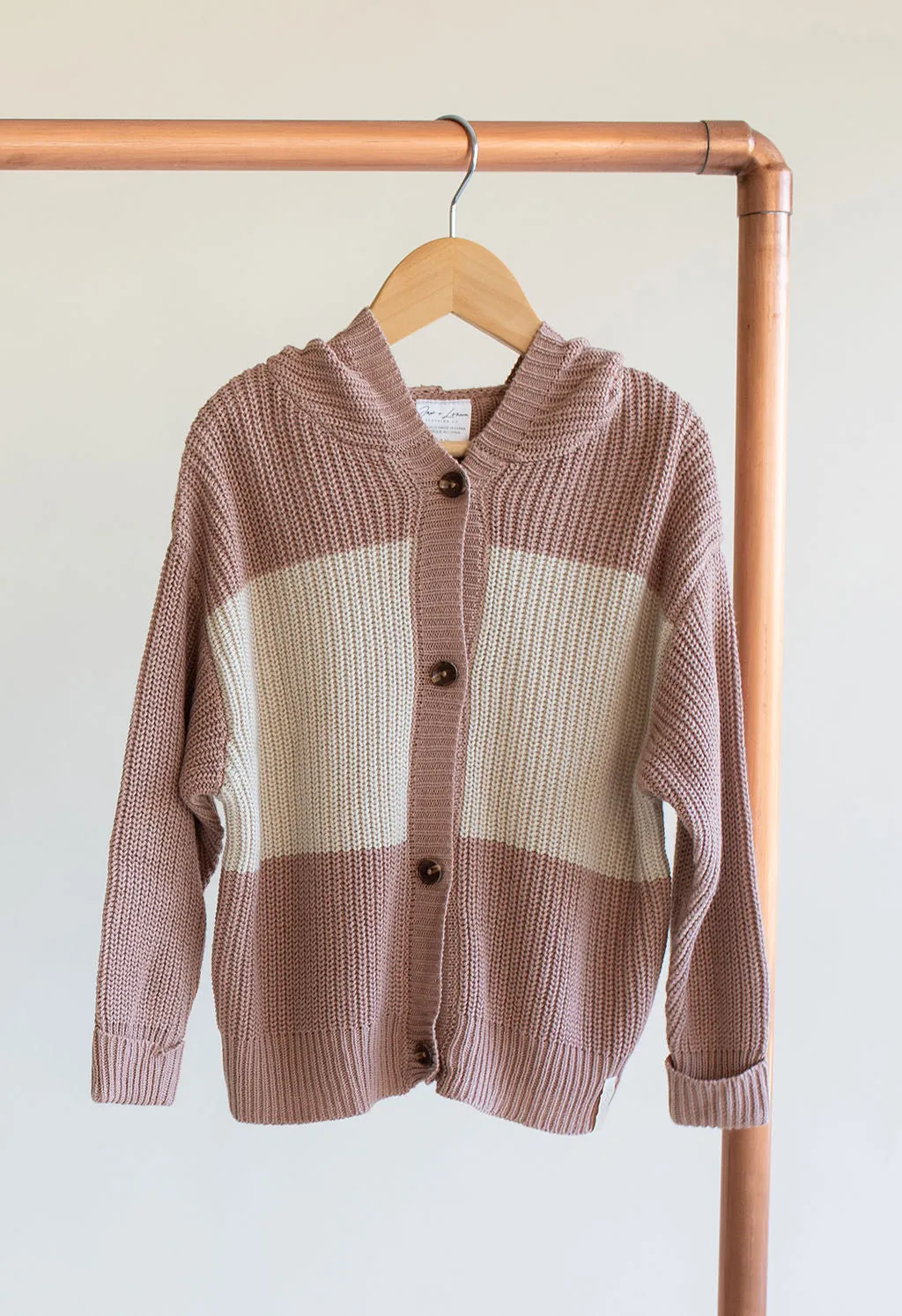 Adventure Awaits:  Kids Knit Button Cardigan