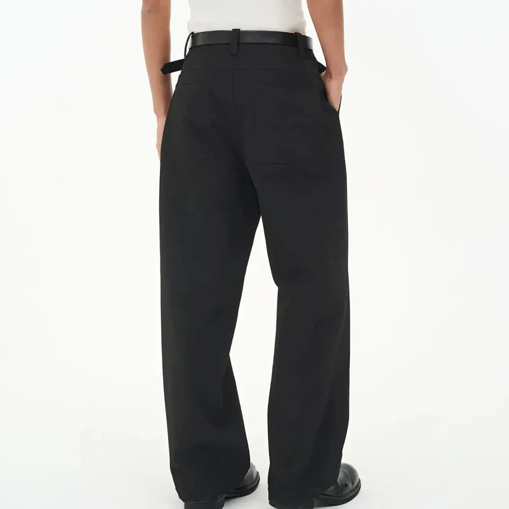 Aidase Mens Suit Trousers Classic Commuter Casual Trousers Autumn Business Daily Office Simple Straight Trousers Men'S Clothing 2024