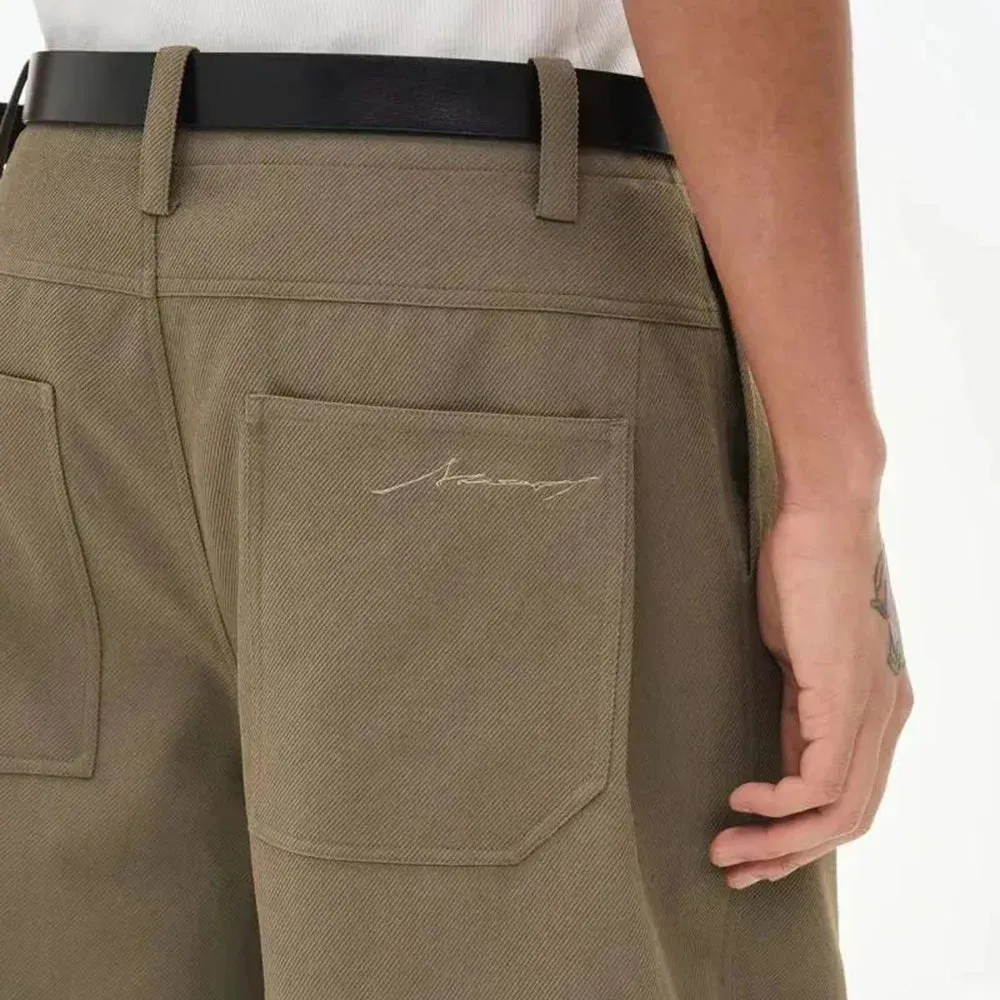 Aidase Mens Suit Trousers Classic Commuter Casual Trousers Autumn Business Daily Office Simple Straight Trousers Men'S Clothing 2024