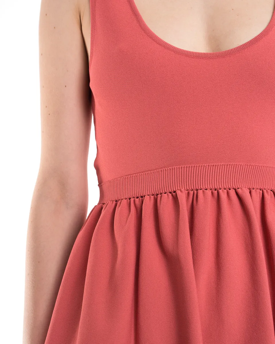 Alexander McQueen Coral Knit Jersey Peplum Dress - 4/6