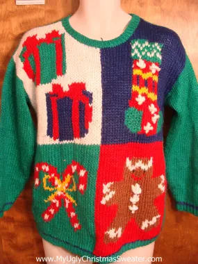 Amazing Retro Colorful Christmas Sweater