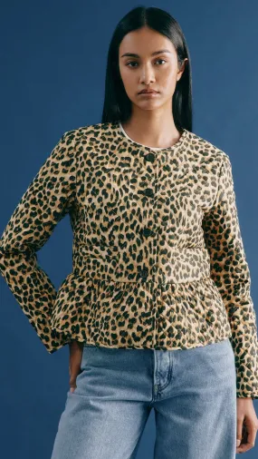 Animal Print Quilted Jacket