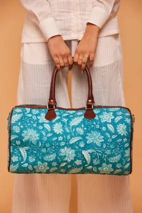 Aqua Blue Weekend Duffle Bag