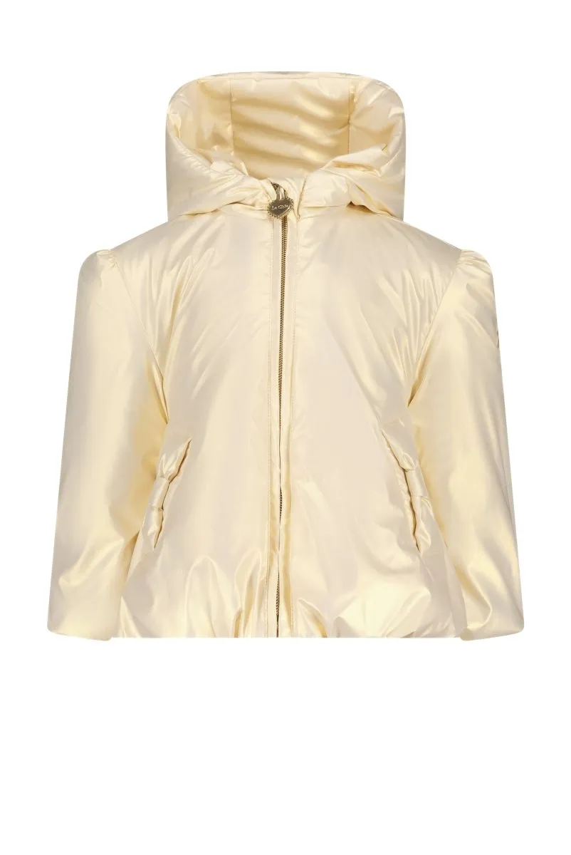 BABSHY metal-look coat Ivory-gold