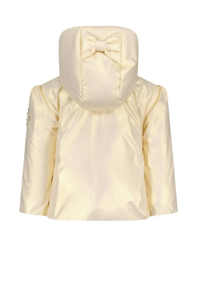 BABSHY metal-look coat Ivory-gold