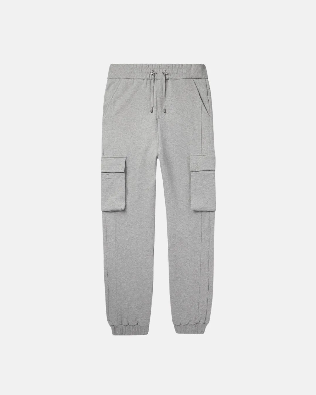 Balmain Print Cargo Sweatpants Grey