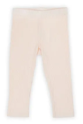 Bamar Nicol Girls' ribbed leggings light salmon SARA