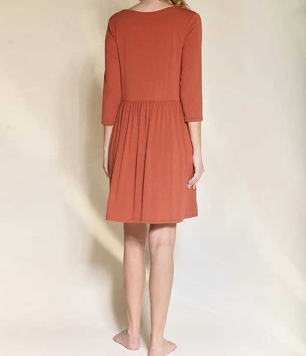Bamboo Babydoll Dress