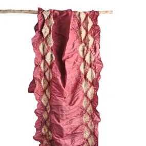 BANDHNI Tie Dye Tassar Silk Scarf