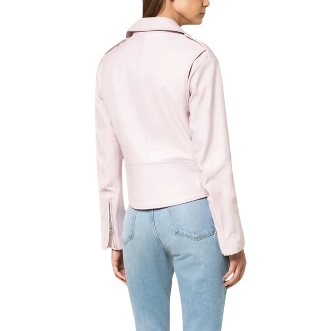 Belstaff Renegade Chalk Pink Leather Jacket