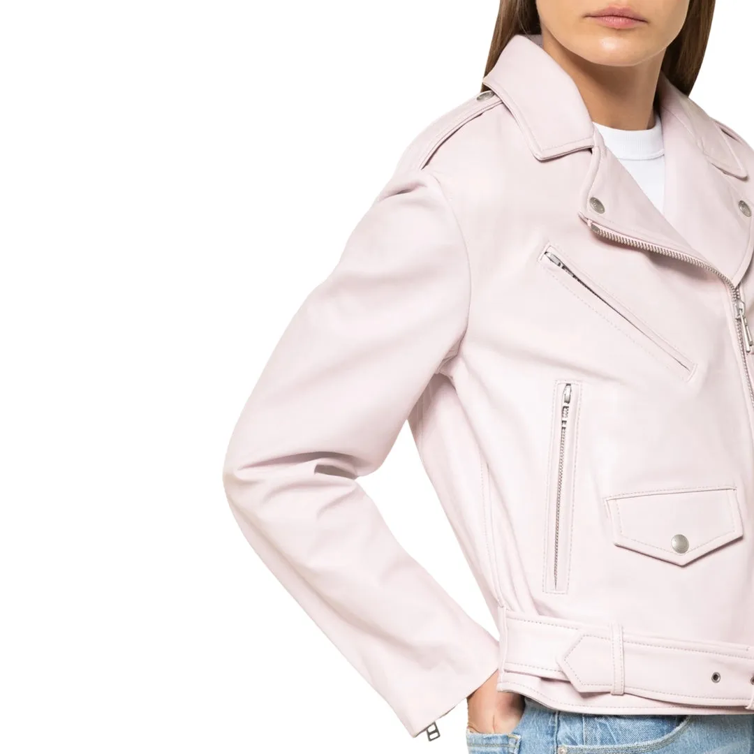 Belstaff Renegade Chalk Pink Leather Jacket