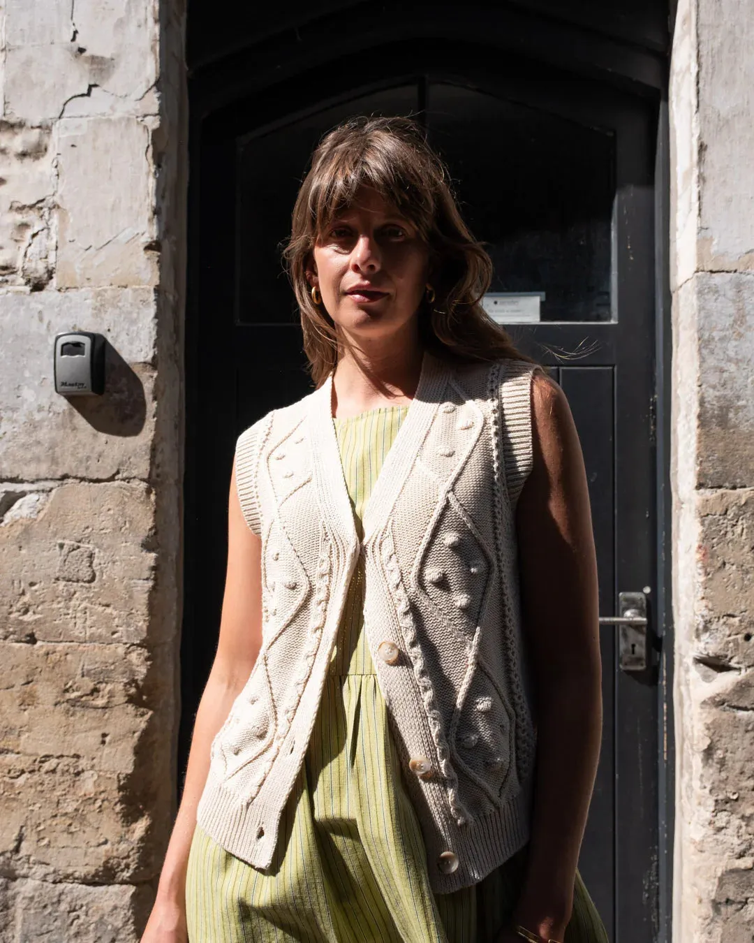 Bibico - Lora Knitted Vest - Cream