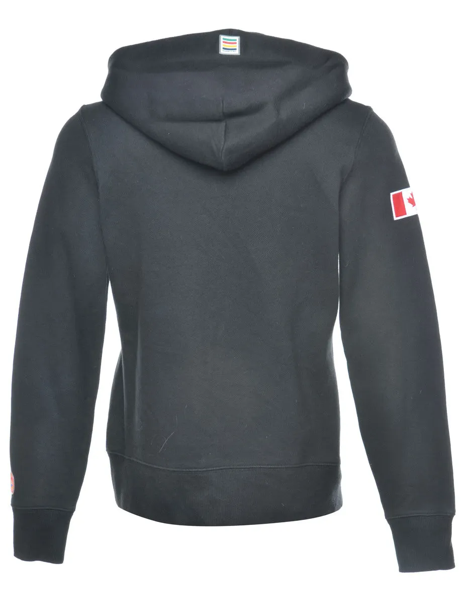 Black Canada Printed Hoodie - S