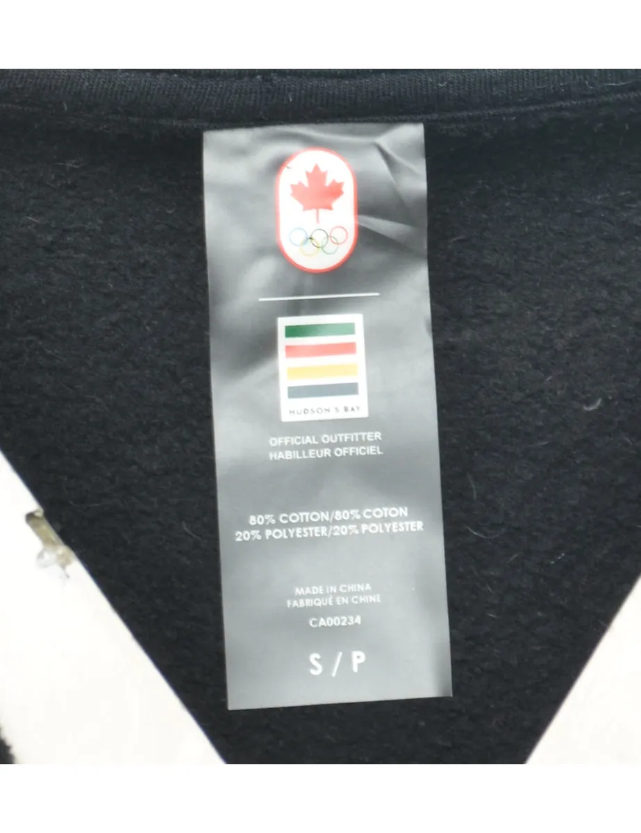 Black Canada Printed Hoodie - S