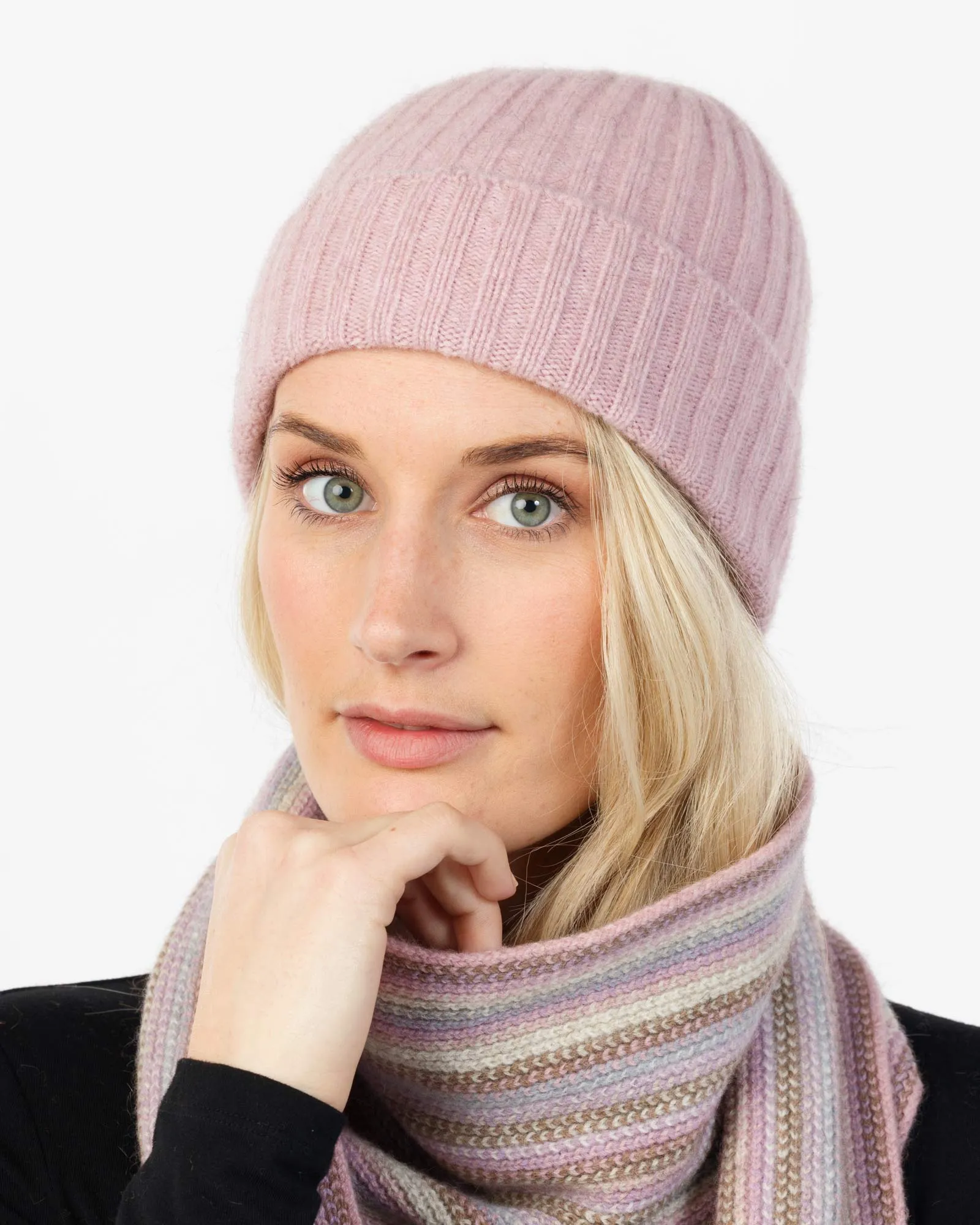 Blossom Pink Rib Ladies Beanie - NX480