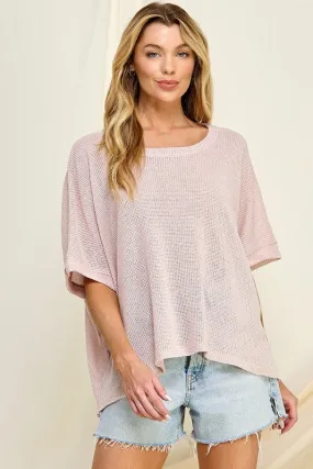 Blush Knit Top