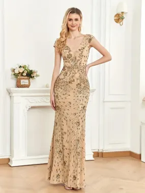 Bodycon Sequin Evening Dress