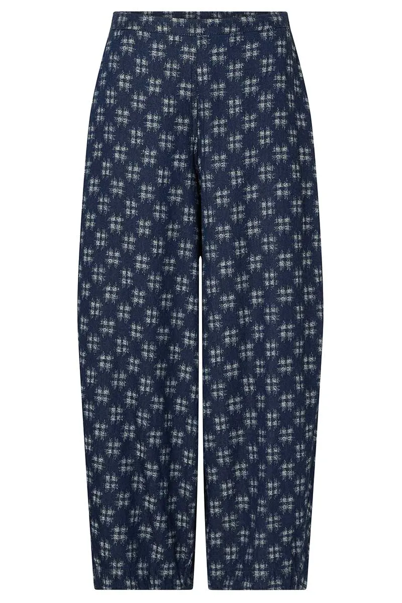 Broken Check Denim Trouser