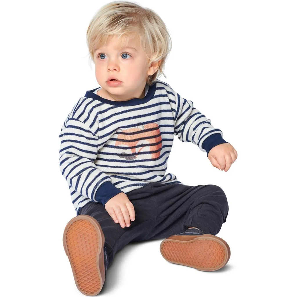 Burda Style Pattern 9273 Babies' Top and Dress with Round Neckline and Rib Knit Bands B9273