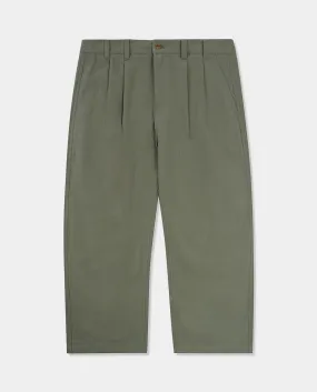 Butter Goods - Pleated Trousers - Moss