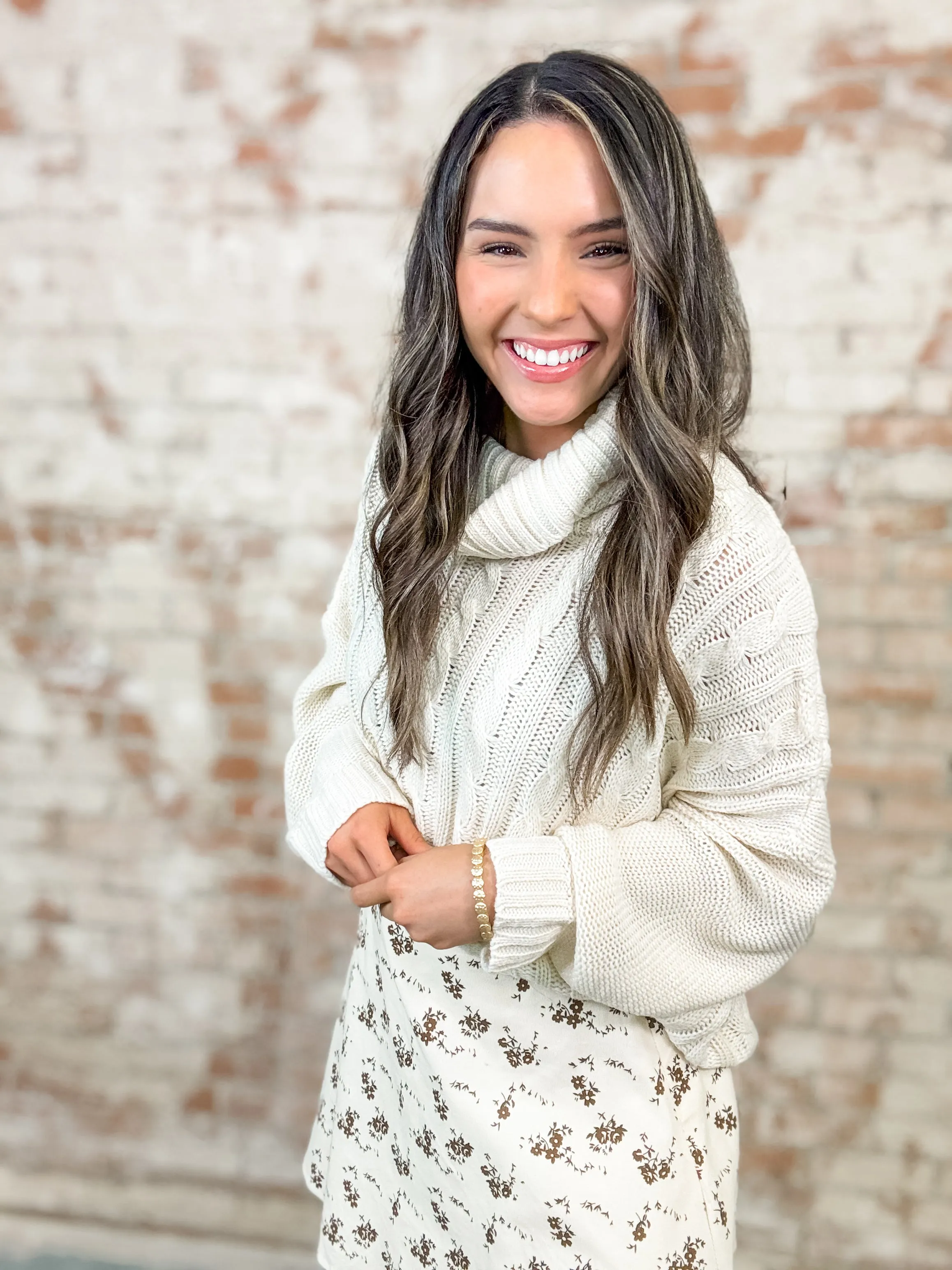 Carey Chenille Cable Sweater - FINAL SALE