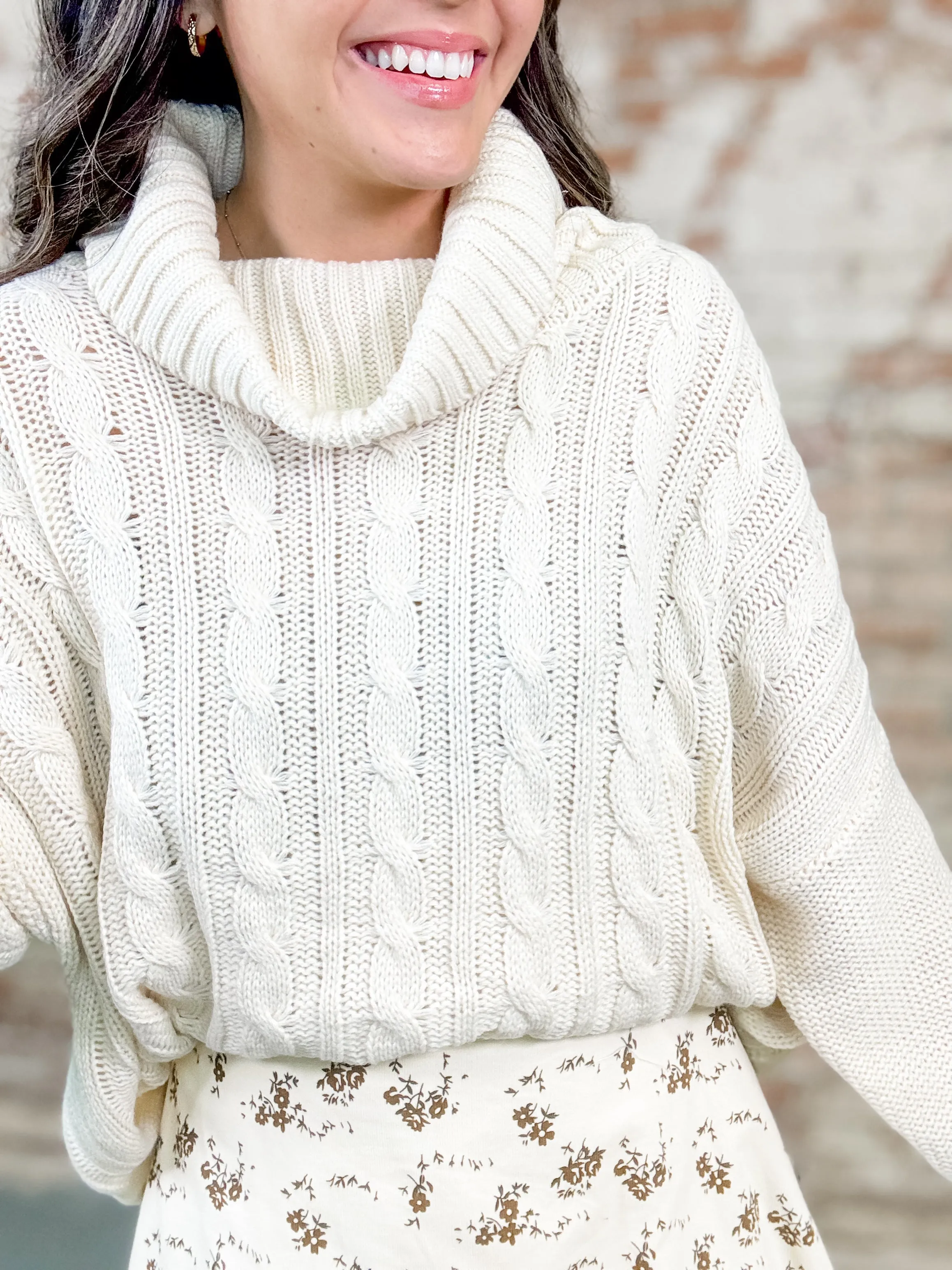 Carey Chenille Cable Sweater - FINAL SALE