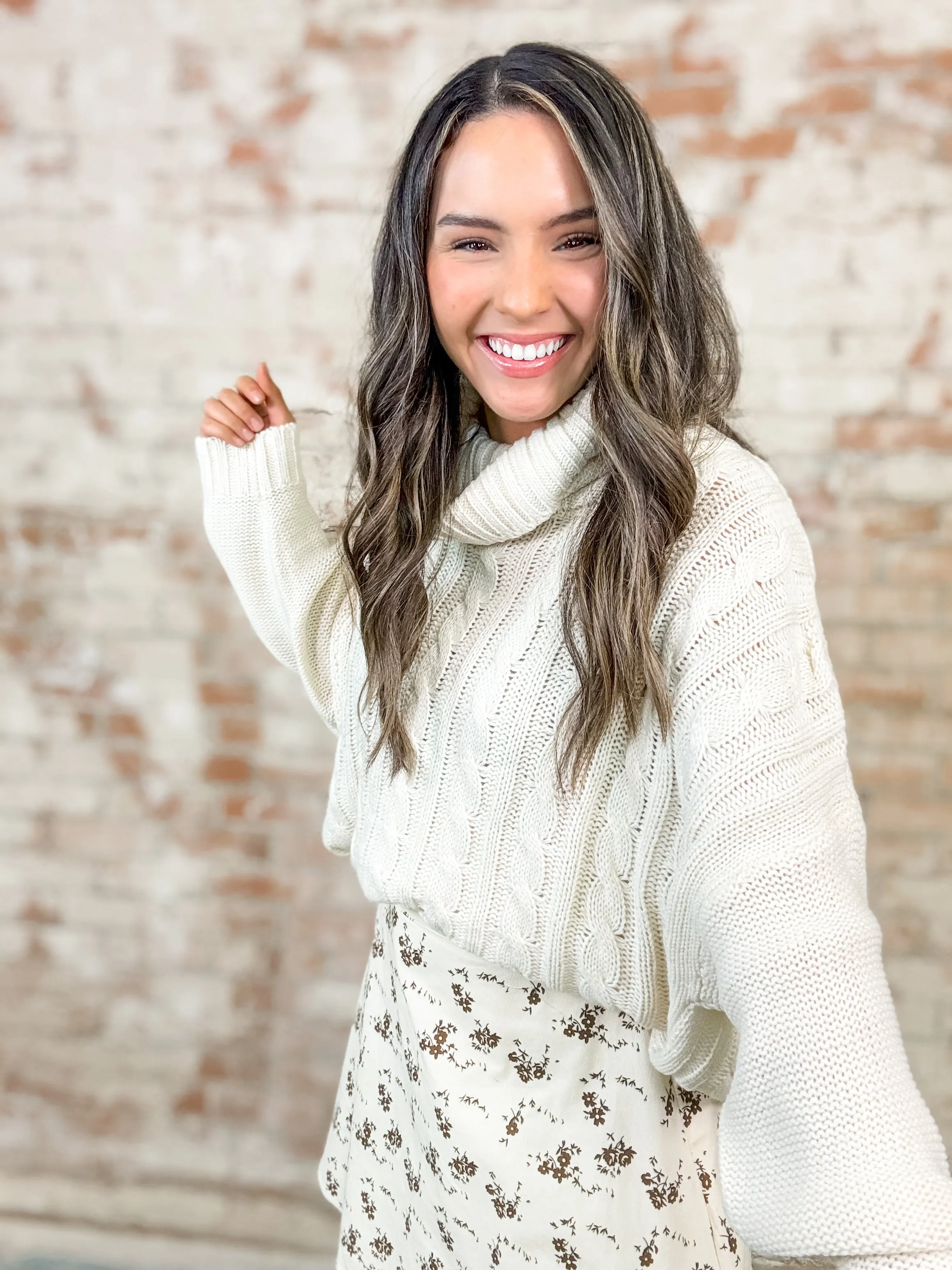 Carey Chenille Cable Sweater - FINAL SALE