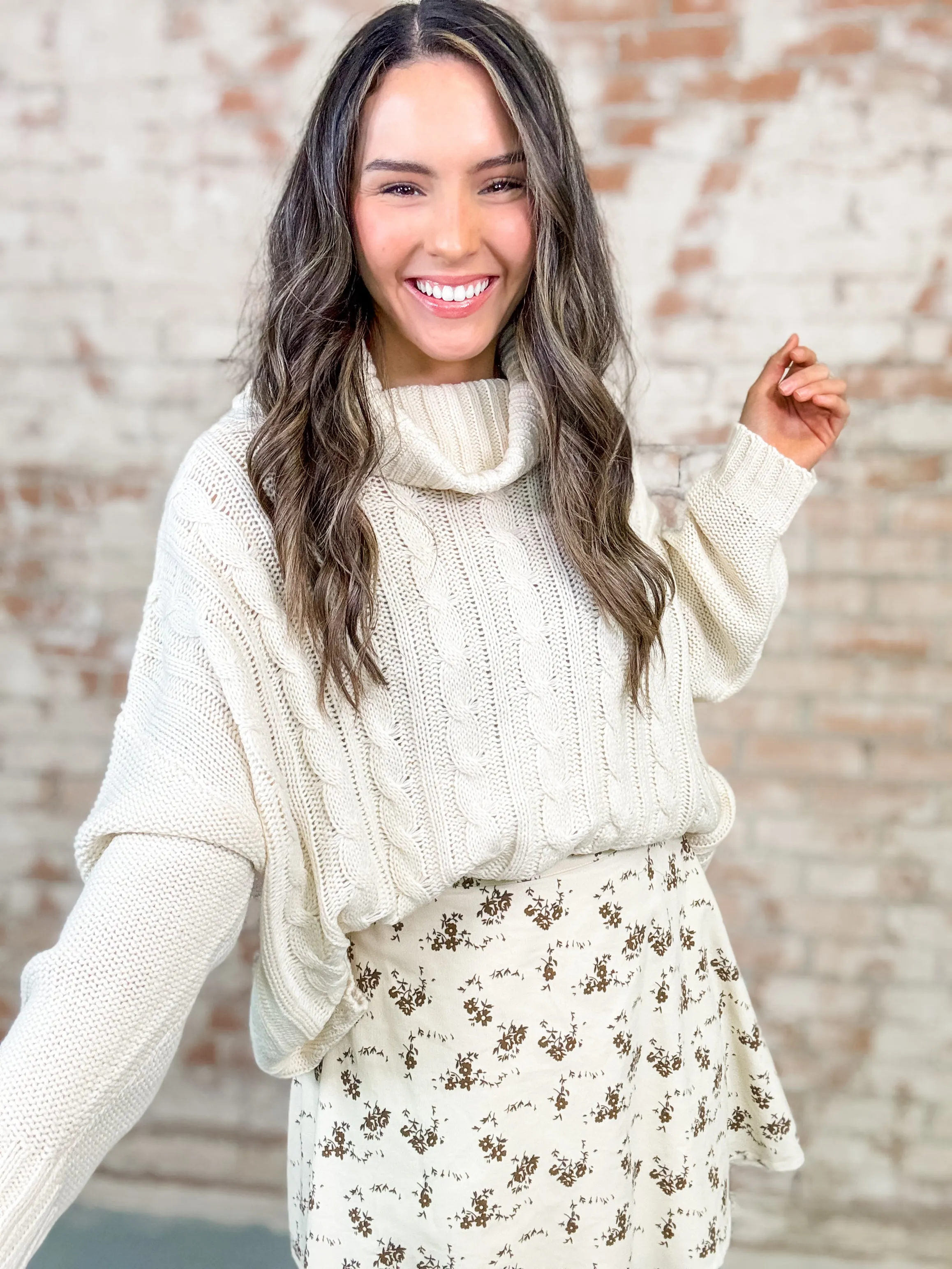 Carey Chenille Cable Sweater - FINAL SALE