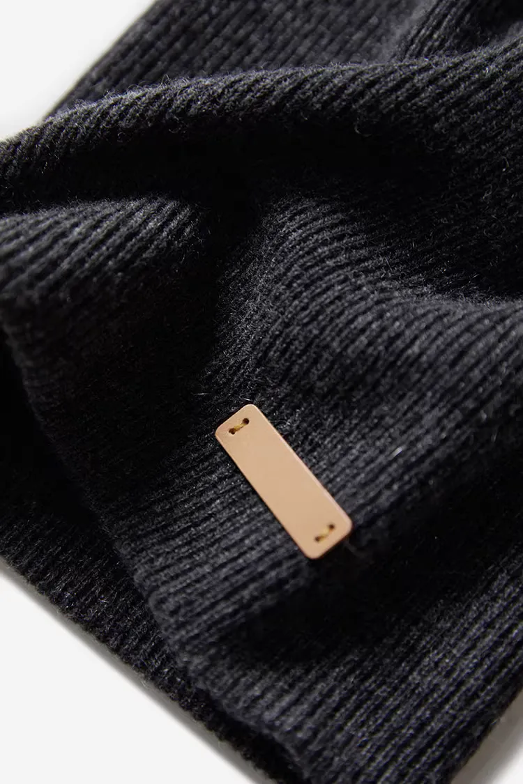 Cashmere Crochet Slouchy Beanie