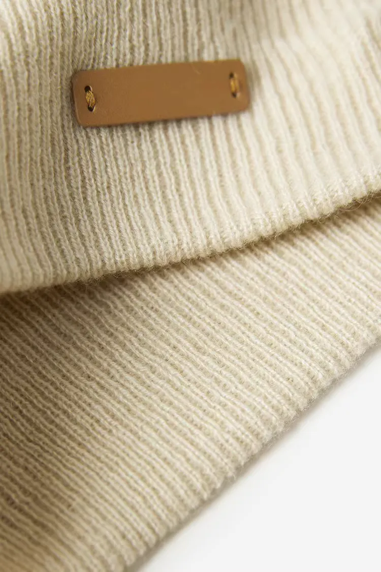 Cashmere Crochet Slouchy Beanie