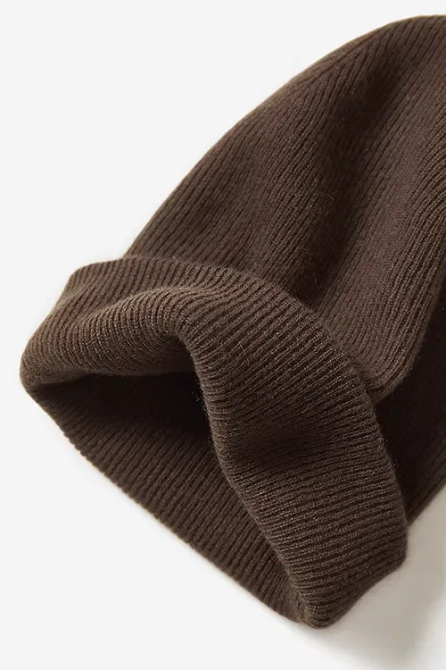 Cashmere Crochet Slouchy Beanie
