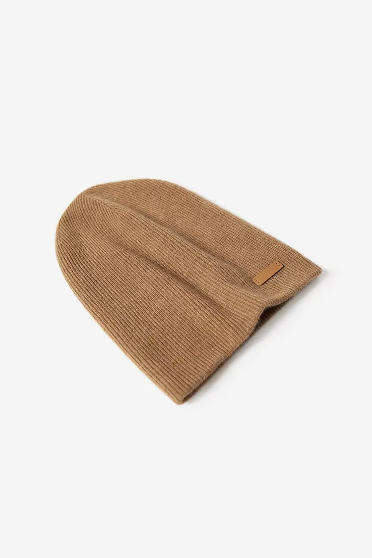 Cashmere Crochet Slouchy Beanie