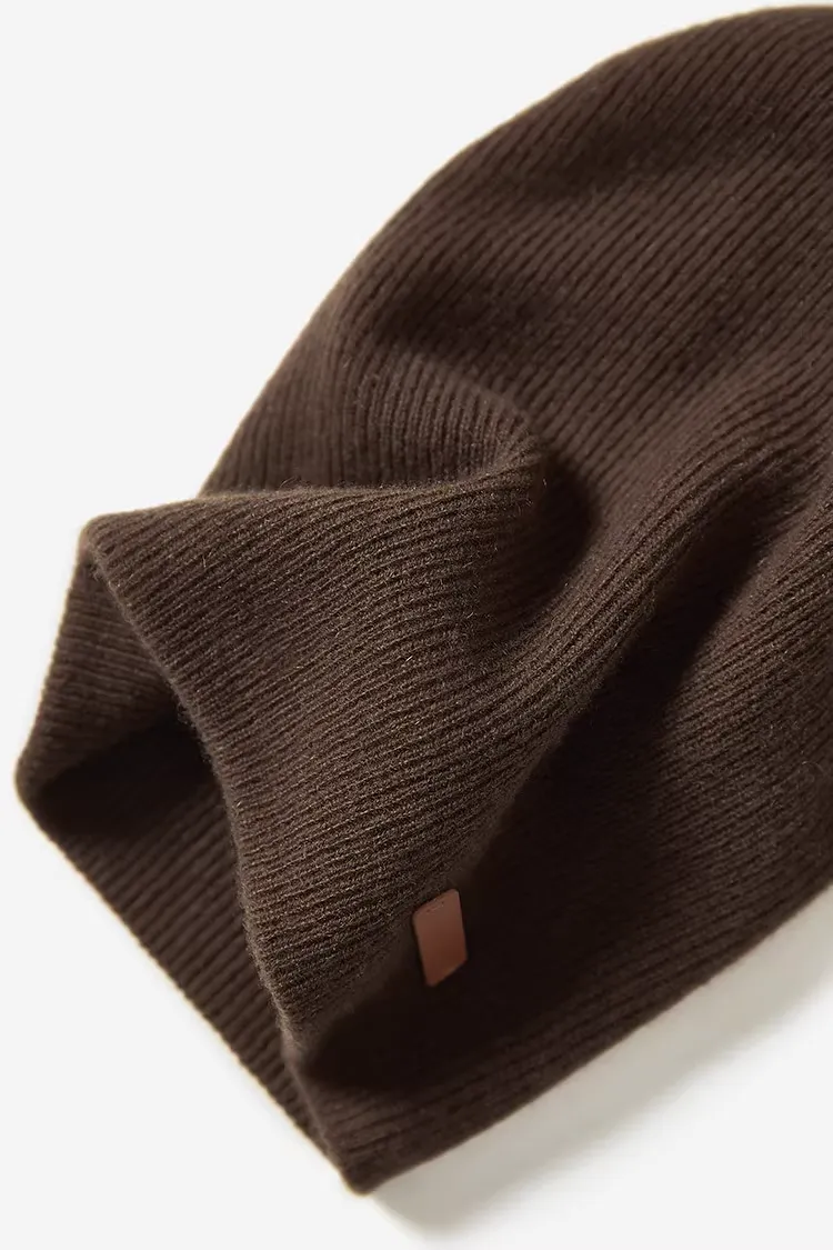 Cashmere Crochet Slouchy Beanie