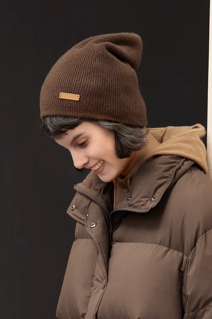 Cashmere Crochet Slouchy Beanie