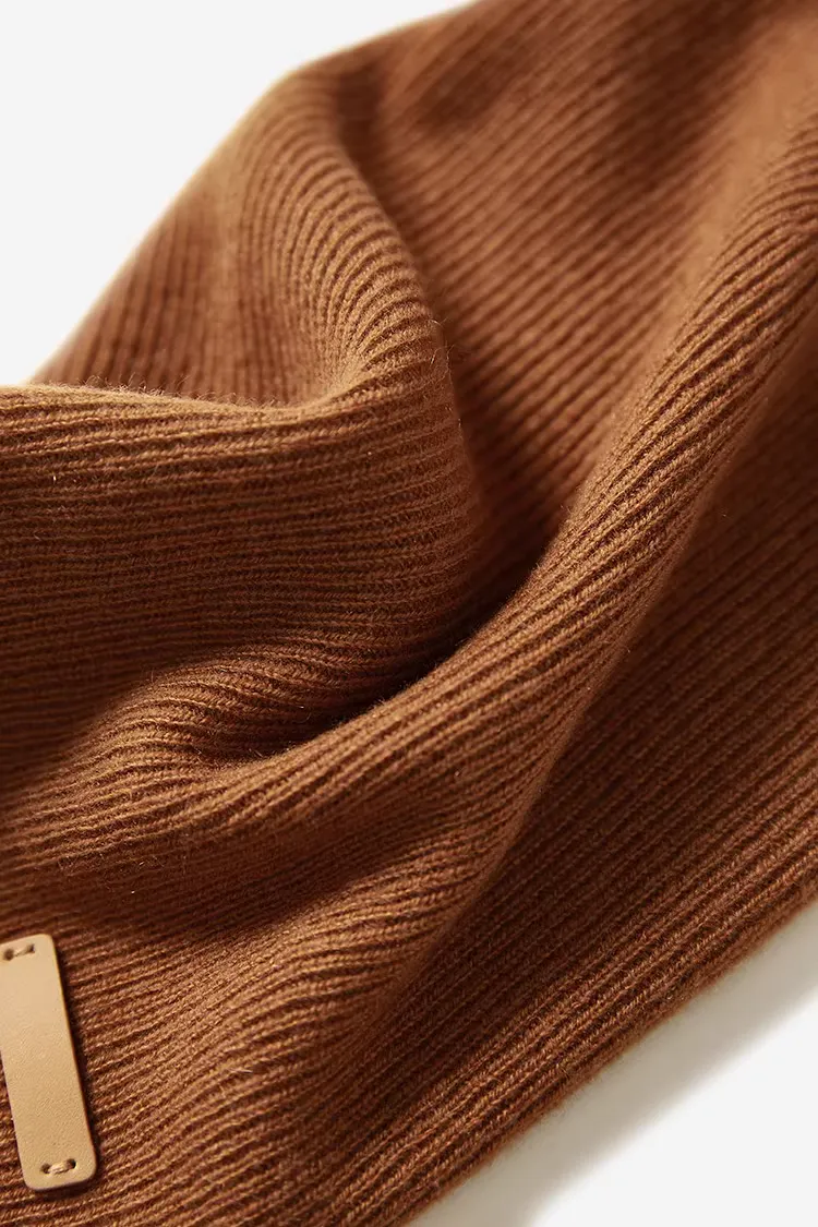 Cashmere Crochet Slouchy Beanie