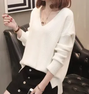 Casual Womens V Neck Sweater