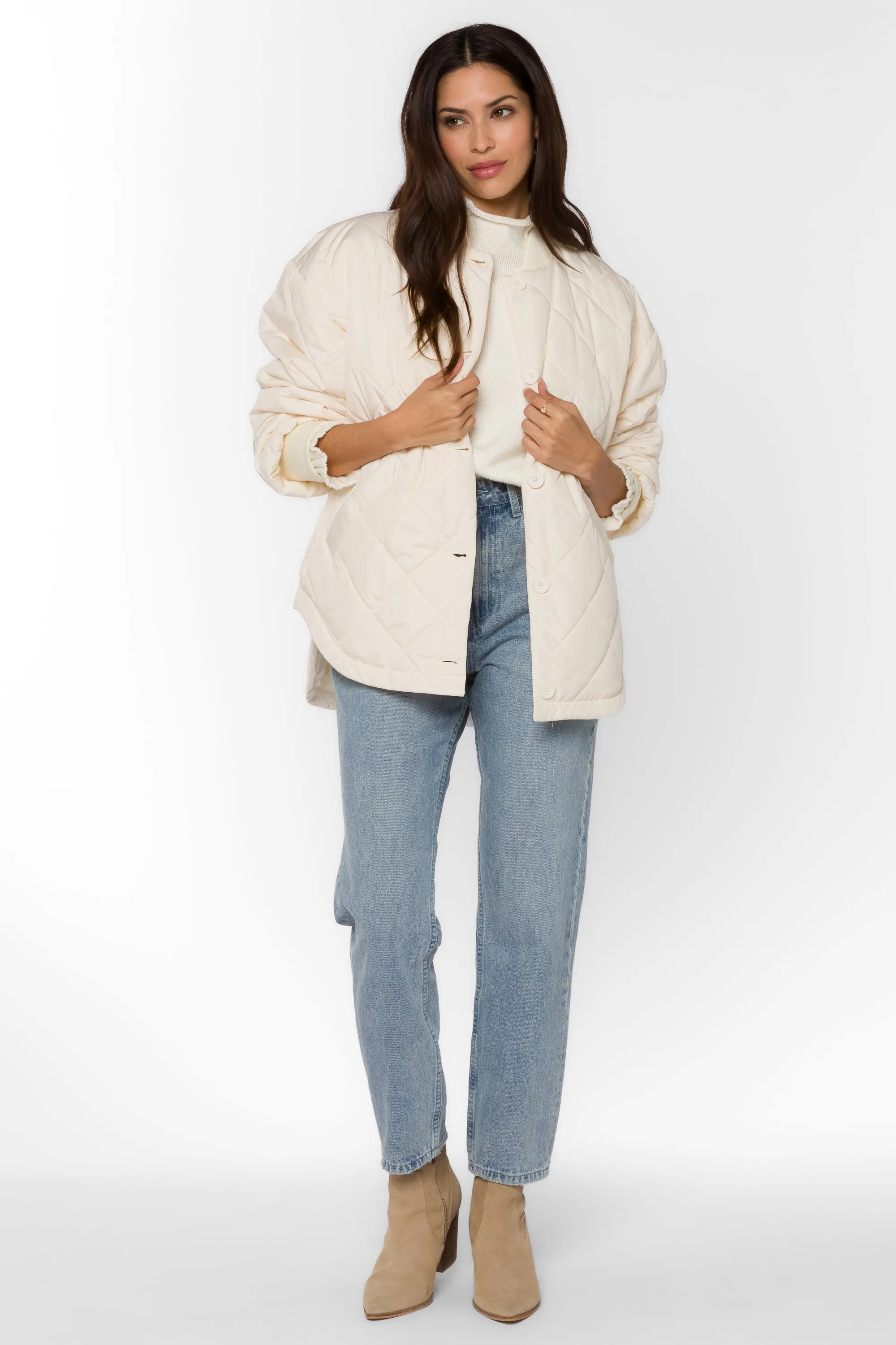 Celeste Ivory Quilted Jacket