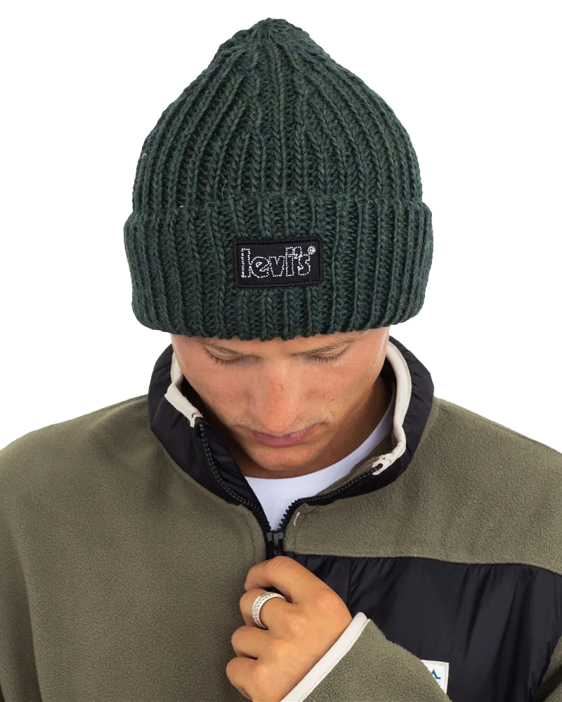 Chunky Beanie in Bottle Green