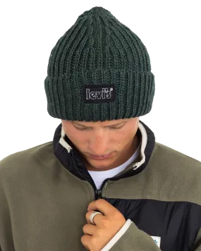Chunky Beanie in Bottle Green