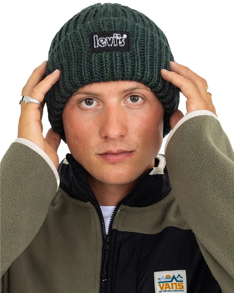 Chunky Beanie in Bottle Green