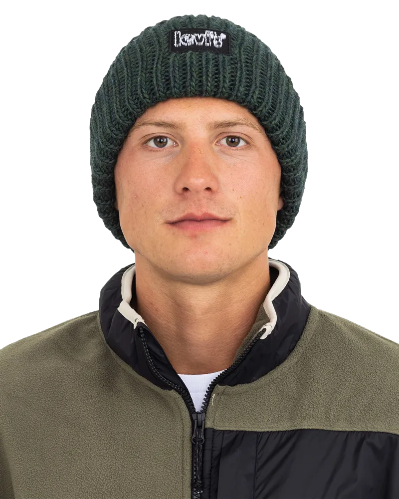 Chunky Beanie in Bottle Green
