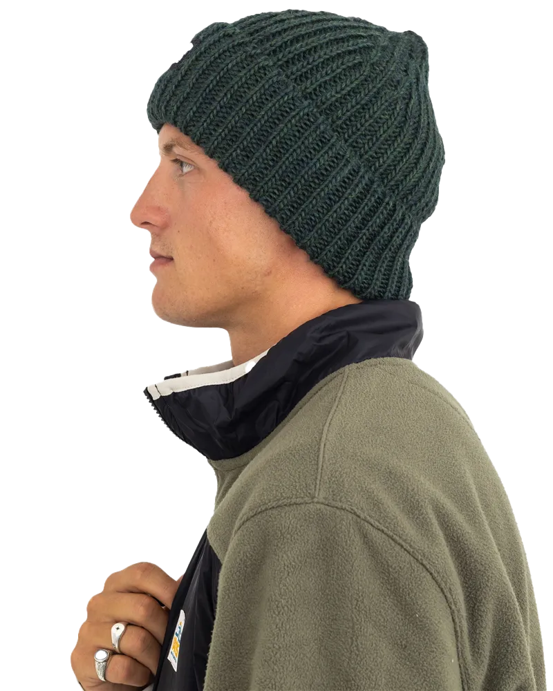 Chunky Beanie in Bottle Green