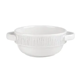 Churchill Bamboo Handled Stacking Soup Bowl 14oz (Pack of 6) - DK412