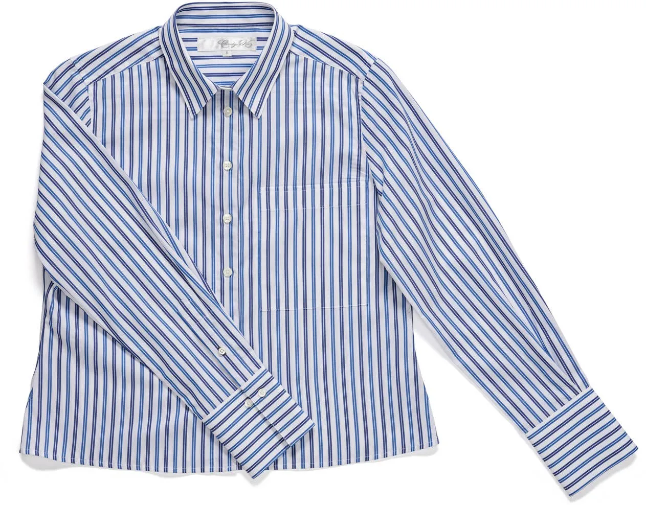 Claridge   King - The Crop in Blue on Blue Stripe: Blue / L