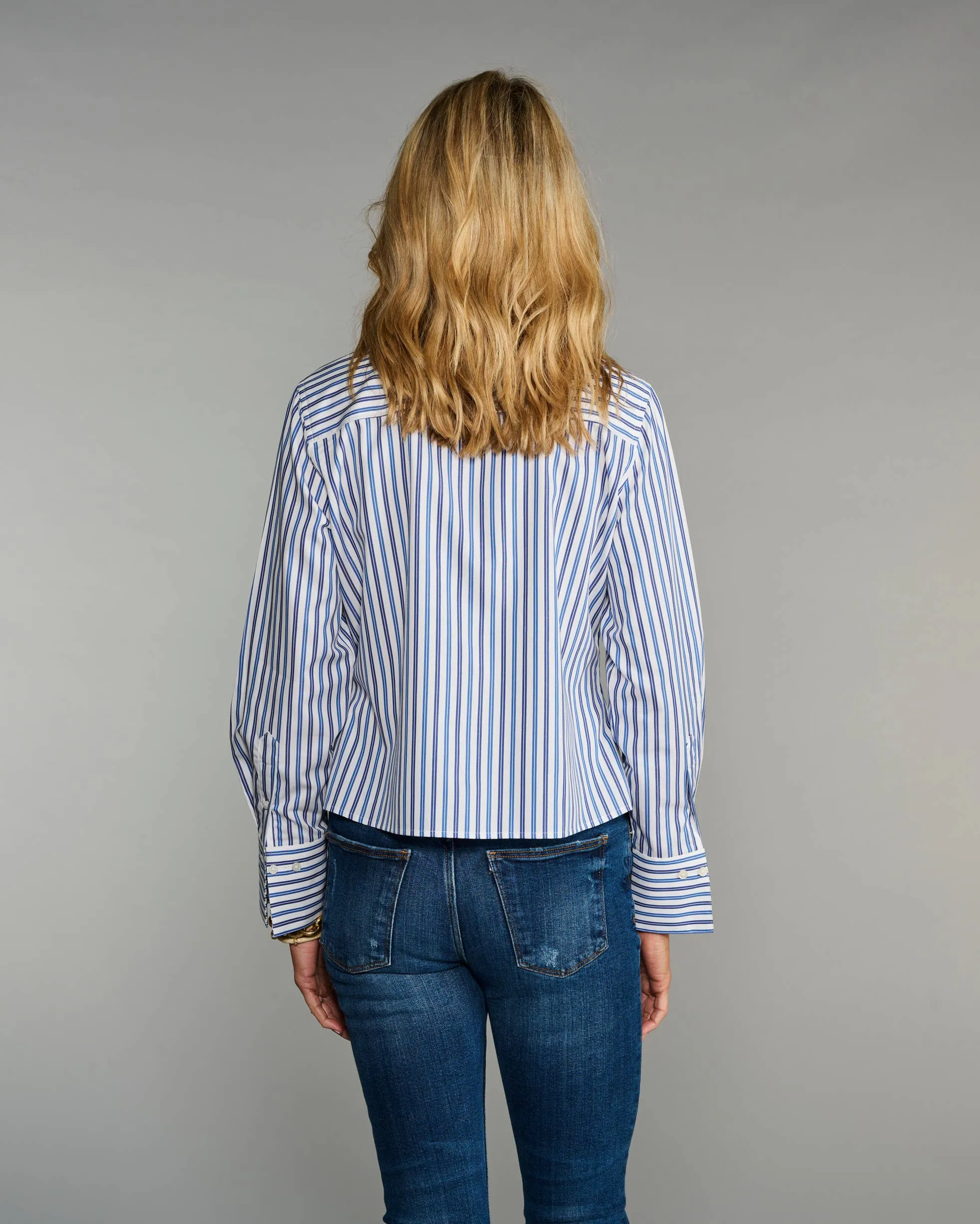 Claridge   King - The Crop in Blue on Blue Stripe: Blue / L