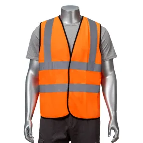 Class 2 3.8oz. Knitted Double Band Reflective Safety Loop & Hook Vest
